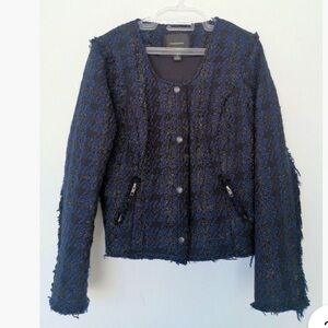 Maison Scotch | Women’s Tweed jacket | Wool blend silver center bottons | Size S